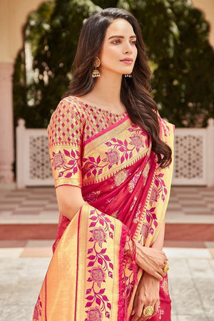 organza saree