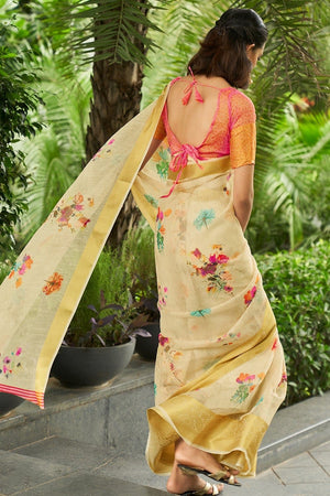 organza saree