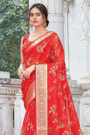 organza saree