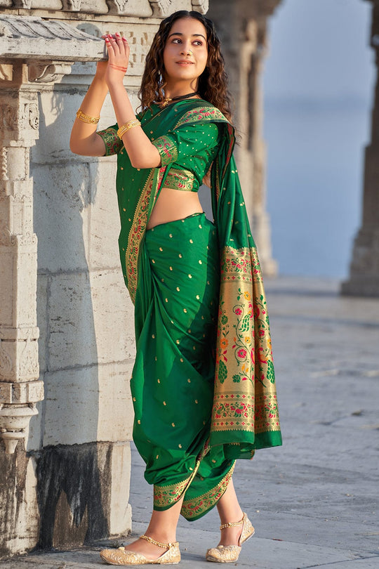 Green Paithani Saree green paithani saree