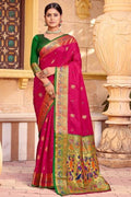 Royal Pink Paithani Saree paithani saree online