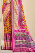 Dandelion Yellow Patola Saree designer saree