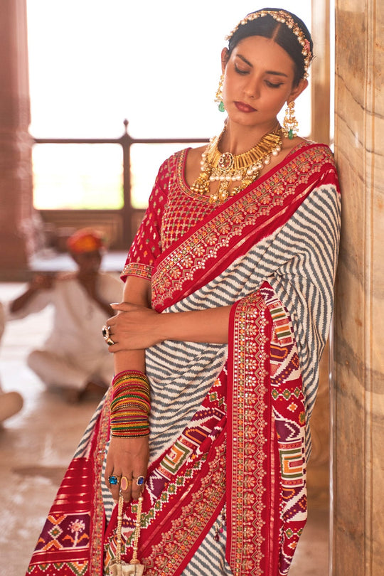 Red Patola Saree red patola saree