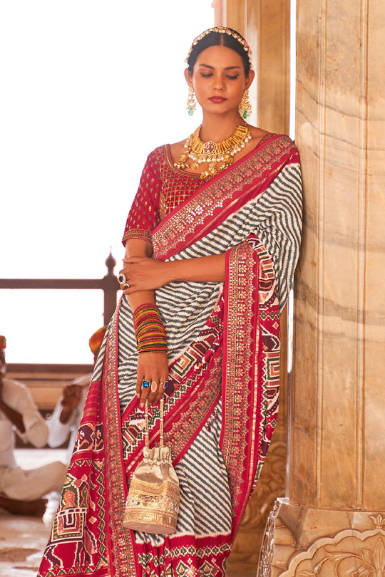 Red Patola Saree fancy saree