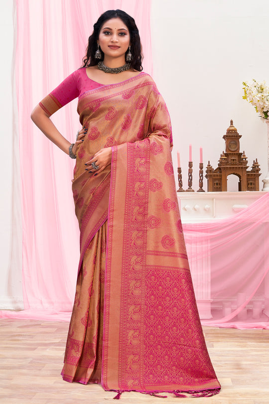 Pastel Maroon Kanjivaram Silk Saree Pastel Maroon Kanjivaram Silk Saree