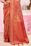 Burnt Orange Kanjivaram Silk Saree Burnt Orange Kanjivaram Silk Saree