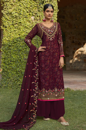 Boysenberry Purple Salwar Suit
