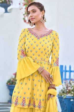 Cadimum Yellow Salwar Suit