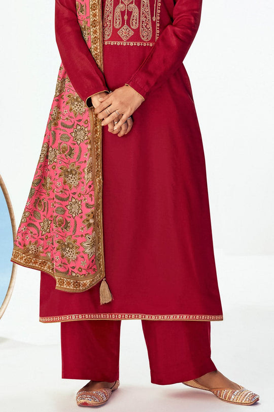 Crimson Red Salwar Suit salar suit for women