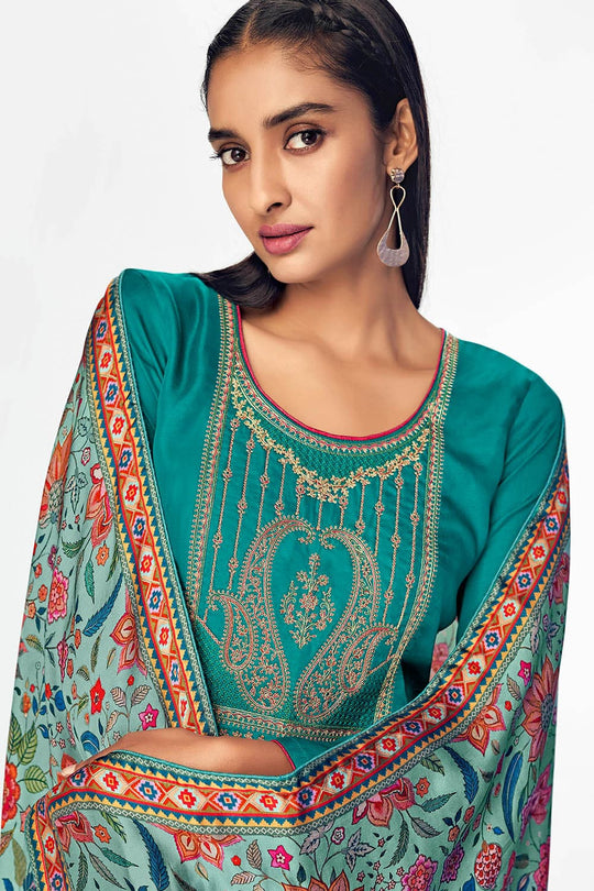Cyan Blue Salwar Suit salwar suit design