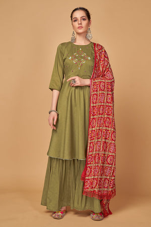 Fern Green Salwar Suit