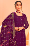 French Violet Salwar Suit salwar suits for women
