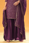 French Violet Salwar Suit salwar suits online