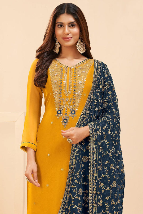 Honey Yellow Salwar Suit salwar suit design