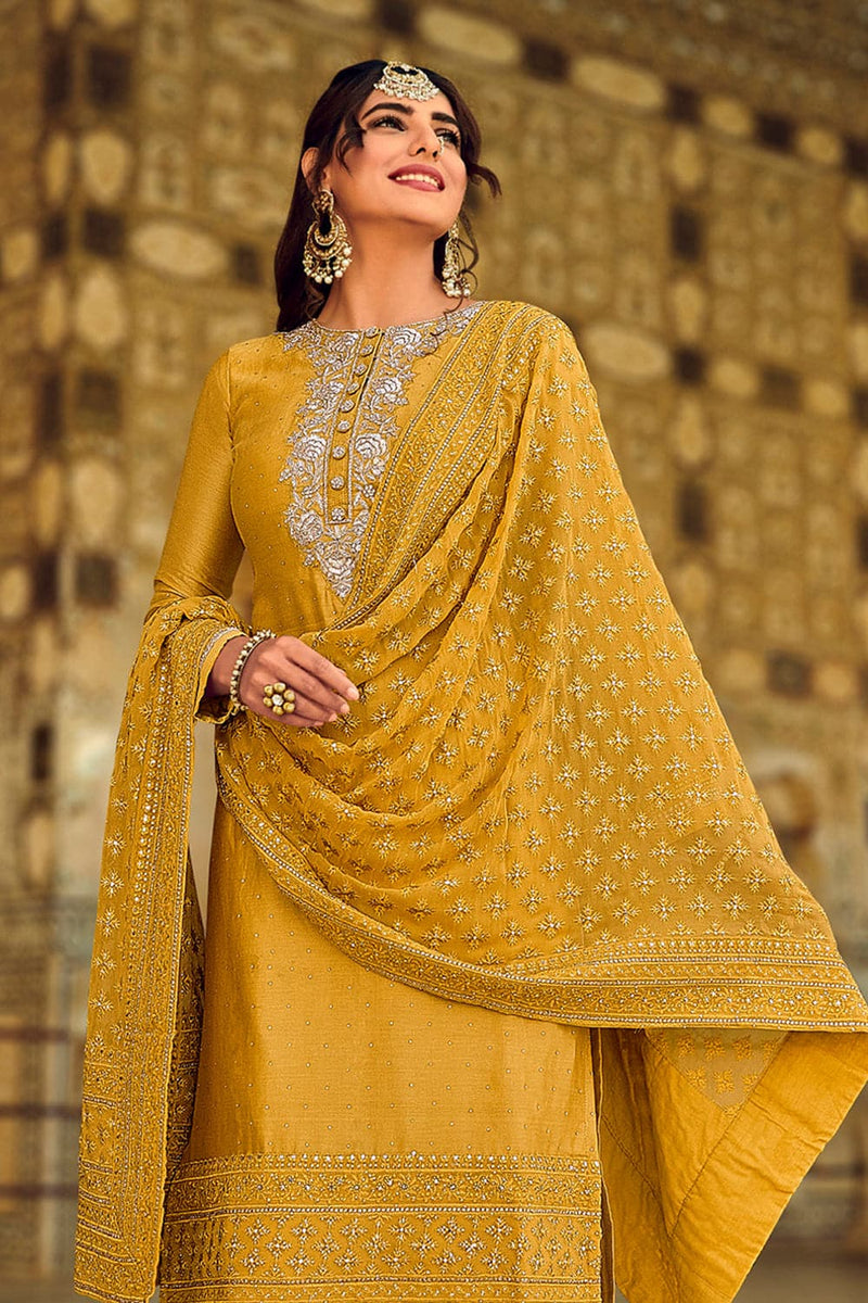 Buy Lily Yellow Salwar Suit 91131 Online Karagiri