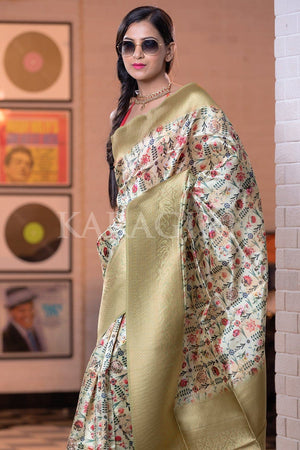 Satin Silk Saree Ginger Yellow Satin Silk Saree saree online