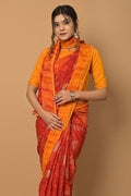 Crimson Red Silk Saree red silk saree