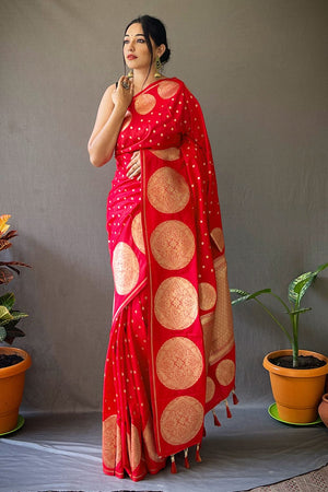 Red Silk Saree