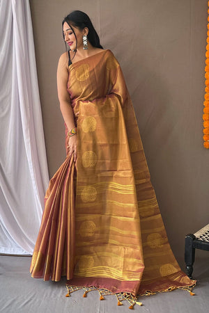 Taffy Pink Silk Saree