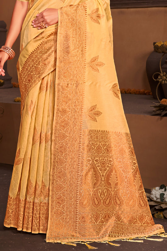 Lemon Yellow South cotton Saree Lemon Yellow South cotton Saree