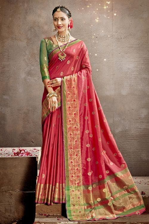 Brick Red South Silk Saree south indian saree