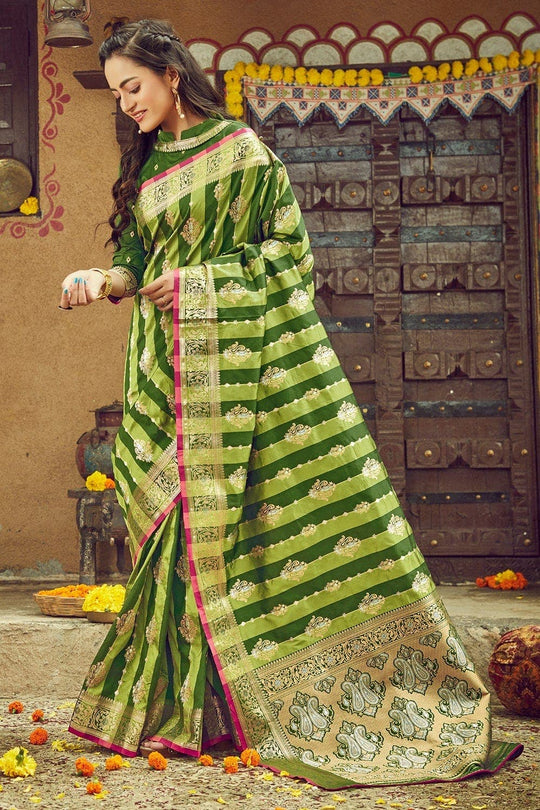 Chartreuse Green South Silk Saree South Silk Saree Chartreuse Green South Silk Saree saree online