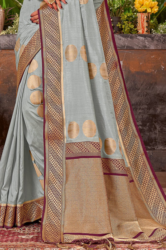 Chateau Grey South Silk Saree silk sarees online