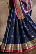 Indigo Blue South Silk Saree south silk saree