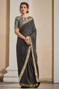 Midnight Black South Silk Saree silk saree