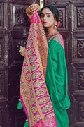 Persian Green South Silk Saree Persian Green South Silk Saree