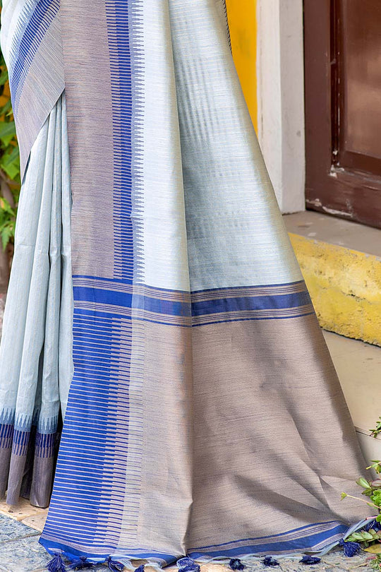 Sky Blue South Silk Saree silk saree price