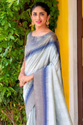 Sky Blue South Silk Saree south silk saree