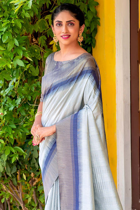 Sky Blue South Silk Saree south silk saree