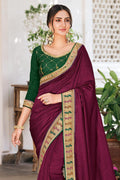 Violet South Silk Saree silk sarees