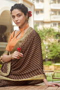 Walnut Brown South Silk Saree south silk saree