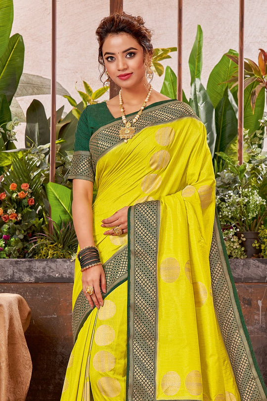 Yellow South Silk Saree silk sarees online