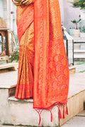 Burnt Orange Kanjivaram Saree Burnt Orange Kanjivaram Saree