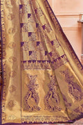 Palatinate Purple Peacock Pattern Uppada Saree uppada silk saree