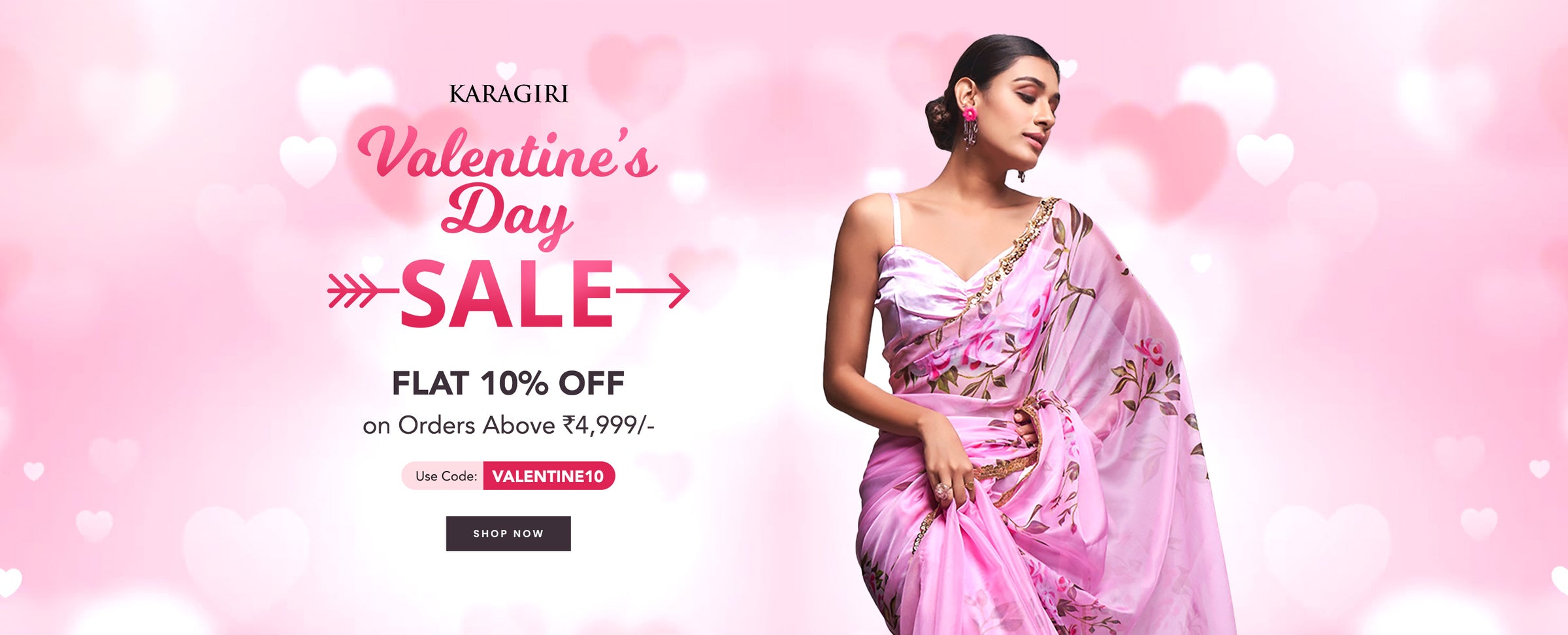 Valentines Sarees