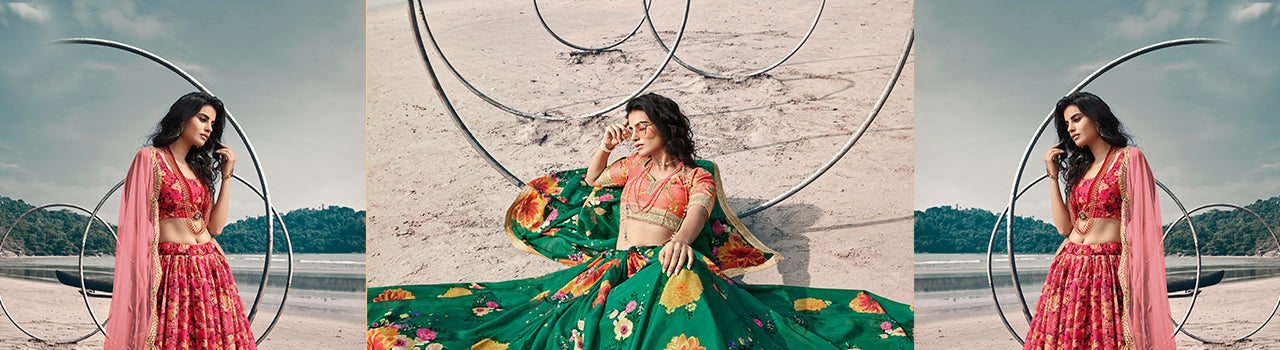 Organza Lehenga