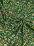 Olive Georgette Daily Wear Saree With Blouse Piece