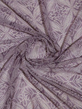 Purple Georgette Swarovski Stone Embellished Printed Saree With Blouse Piece