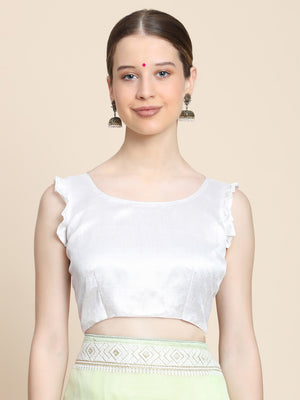 Pista Green Organza Saree With Blouse Piece