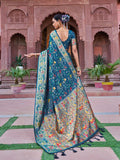 Green Soft Silk Festive Wear Saree With Blouse Piece