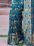 Green Soft Silk Festive Wear Saree With Blouse Piece