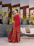 Red Silk Saree With Blouse Piece