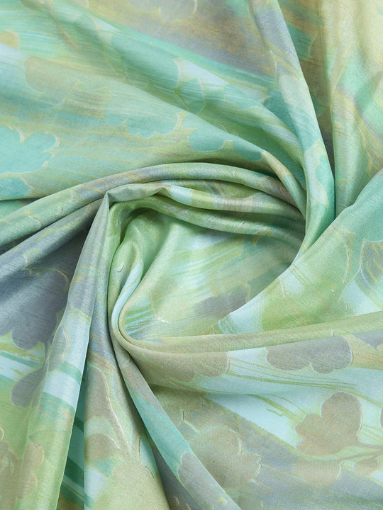 Blue Handloom Silk Festive Wear Saree With Blouse Piece