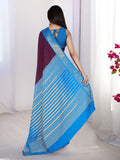Pure Silk Woven Zari Saree With Jacquard Border And Blouse Piece