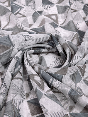 White & Black Dola Silk Saree With Blouse Piece