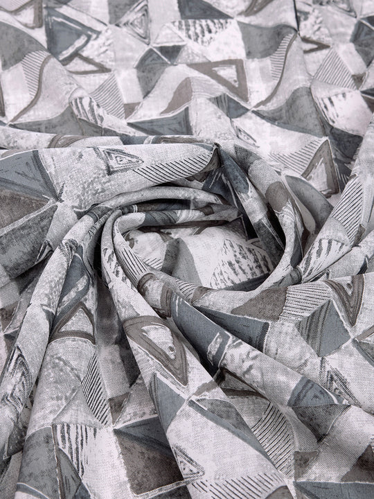 White & Black Dola Silk Saree With Blouse Piece